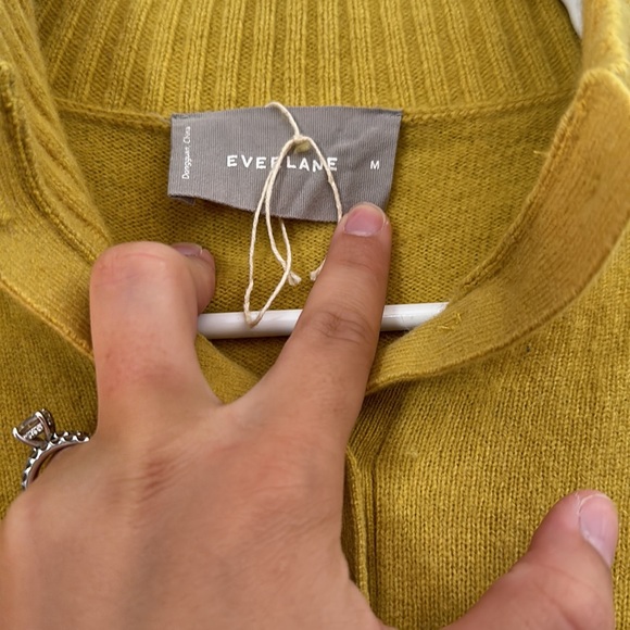 Everlane Cropped Sweater Yellow Size Medium - Picture 3 of 6
